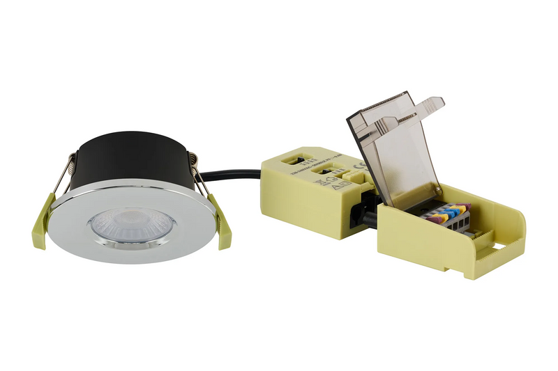 Load image into Gallery viewer, C-Lighting Molly 4/6/8W, Triac Dimmable 4CCT LED Fire Rated Downlight, Chrome Round Fixed - 72977
