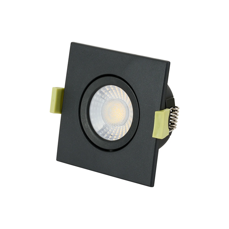 Load image into Gallery viewer, C-Lighting Molly 4/6/8W, Triac Dimmable 4CCT LED Fire Rated Downlight, Black Square Tilt - 72990
