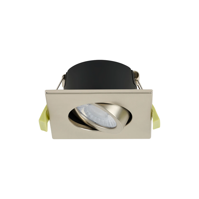 Load image into Gallery viewer, C-Lighting Molly 4/6/8W, Triac Dimmable 4CCT LED Fire Rated Downlight, Satin Nickel Square Tilt - 72992
