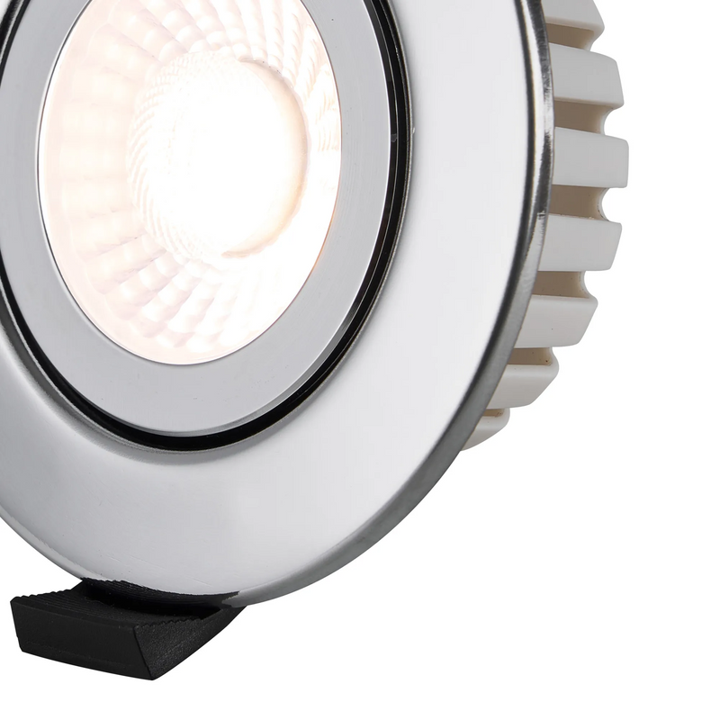 Load image into Gallery viewer, C-Lighting Francisco , Triac Dimmable CCT LED Fire Rated Adjustable Downlight, Chrome, Cut Out: 70mm, 700lm, 60°, DRIVER INC., IP65 - 61549
