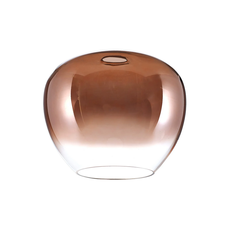 Load image into Gallery viewer, C-Lighting Chisel 290mm x H245mm Inverted Trapezium Glass, Copper/Clear - 57088
