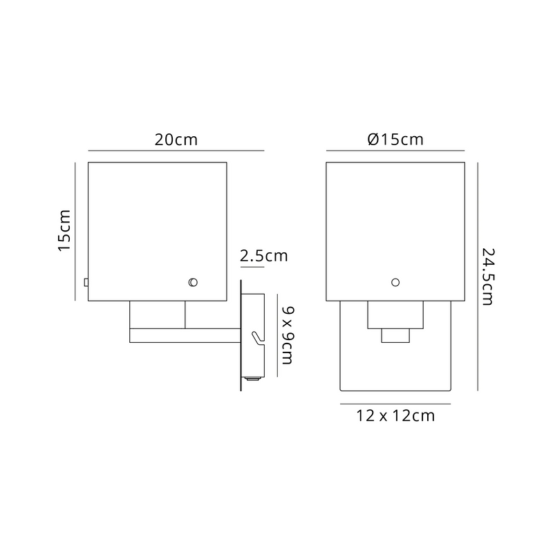 Load image into Gallery viewer, C-Lighting Bridge Single Switched Wall Lamp, 1 Light, E27, Brass/Amber Fade Glass -
