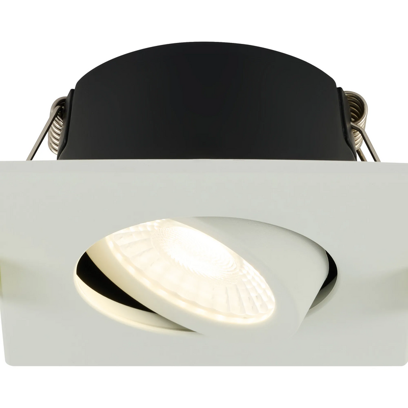 Load image into Gallery viewer, C-Lighting Molly 4/6/8W, Triac Dimmable 4CCT LED Fire Rated Downlight, White Square Tilt - 72991
