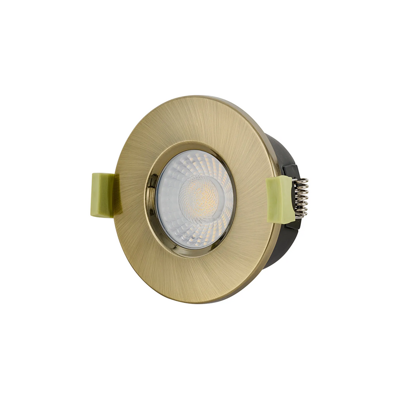 Load image into Gallery viewer, C-Lighting Molly 4/6/8W, Triac Dimmable 4CCT LED Fire Rated Downlight, Antique Brass Round Fixed - 72974
