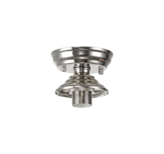 C-Lighting Nash 13cm Flush Ceiling Light (FRAME ONLY), Polished Nickel - 33240