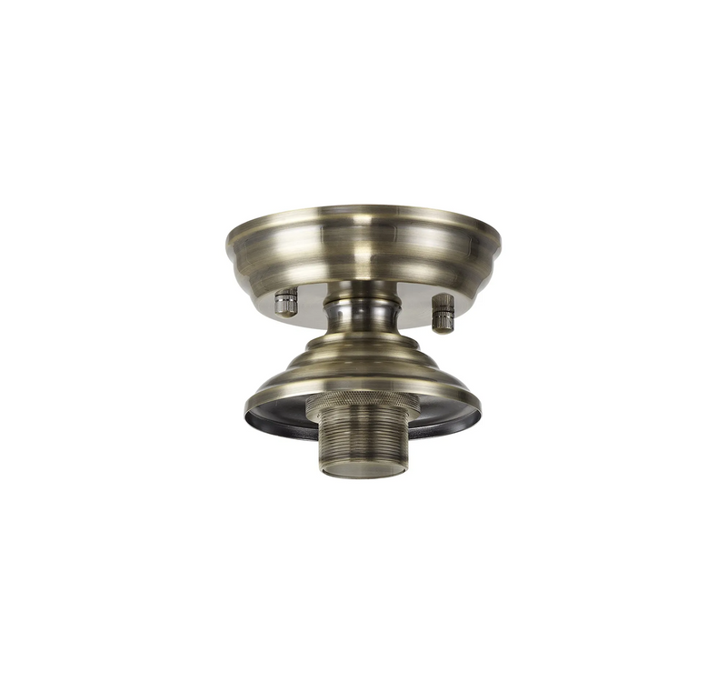 Load image into Gallery viewer, C-Lighting Nash 13cm Flush Ceiling Light (FRAME ONLY), Antique Brass - 33239
