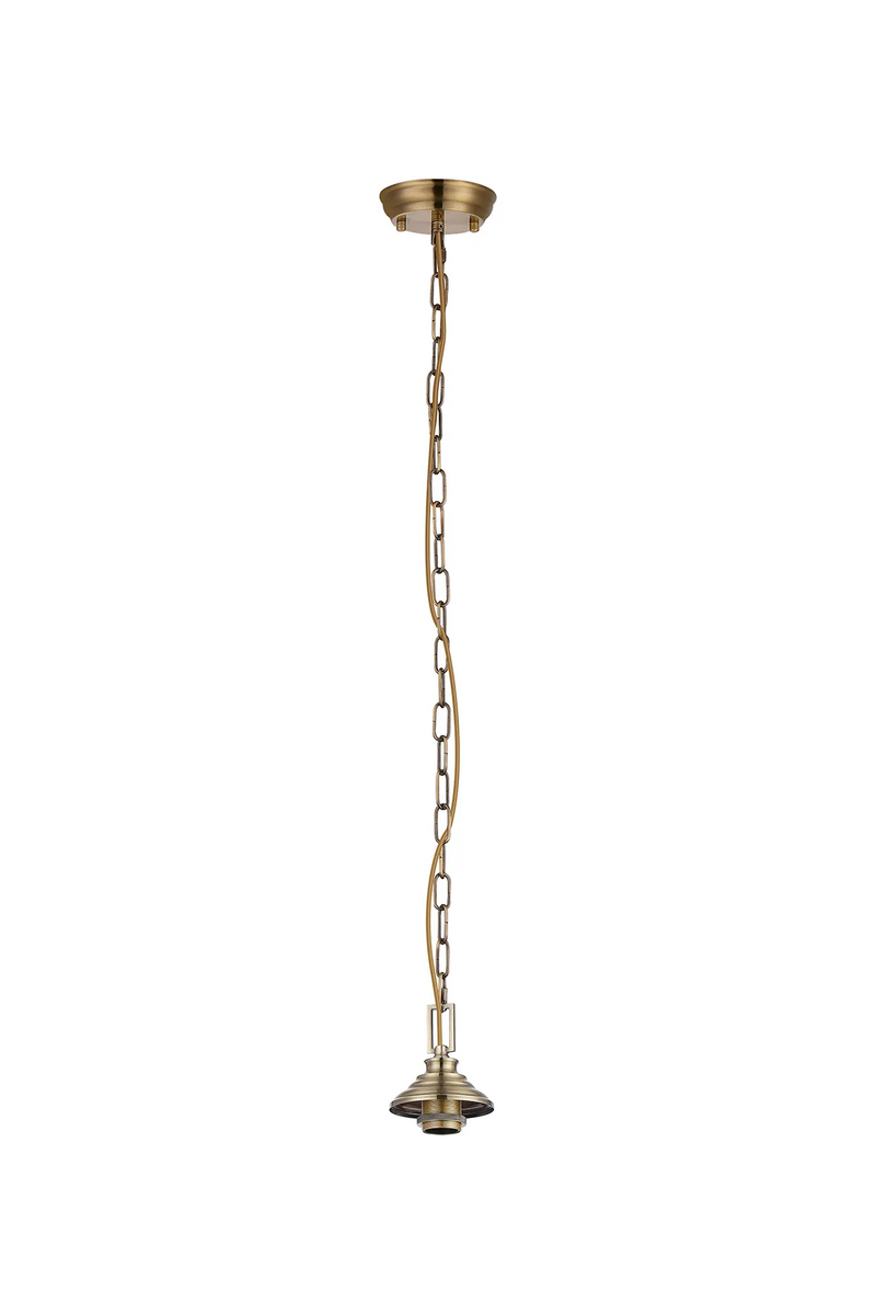 Load image into Gallery viewer, C-Lighting Nash 11cm Single Pendant (FRAME ONLY), 1 x E27, Antique brass - 61571
