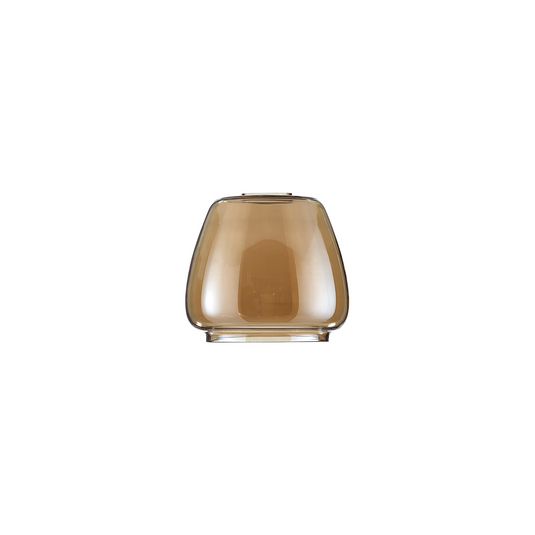 C-Lighting Budapest 160mm x 140mm Amber Plated Jar Glass (J), Shade  - 60267