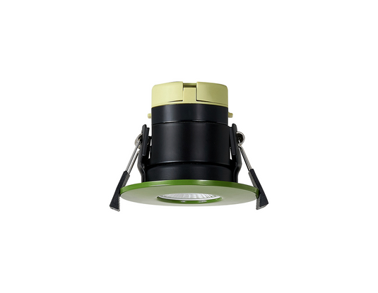 C-Lighting Vauxhall 8W Dimmable CCT LED Fire Rated Downlight Moss Green Fascia IP65 - 61724