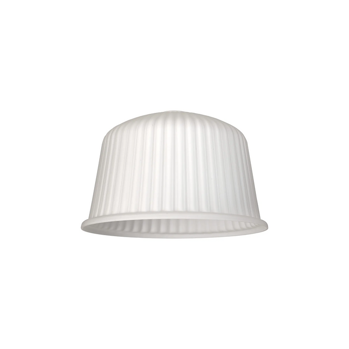 C-Lighting Budapest 280mm x 175mm Opal Ribbed Dome Glass Shade - 61612