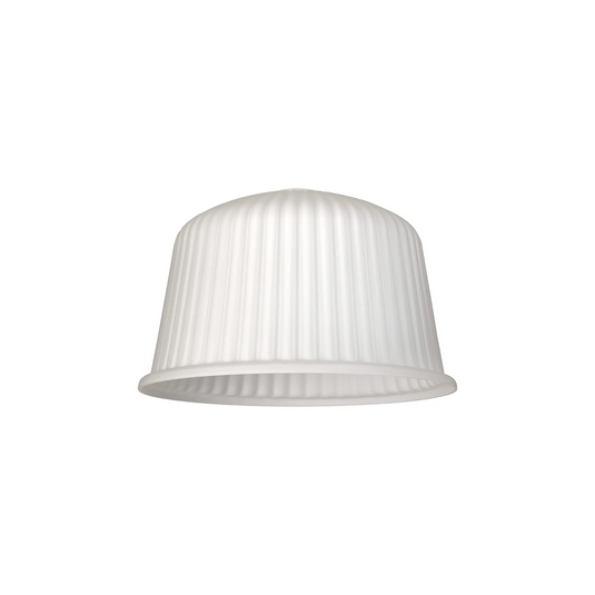 C-Lighting Budapest 280mm x 175mm Opal Ribbed Dome Glass Shade - 61612