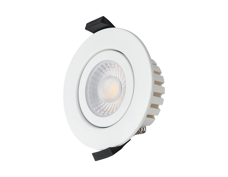 Load image into Gallery viewer, C-Lighting Francisco , Triac Dimmable CCT LED Fire Rated Adjustable Downlight, White, Cut Out: 70mm, 700lm, 60°, DRIVER INC., IP65 - 61548
