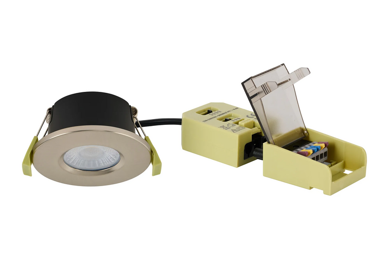 Load image into Gallery viewer, C-Lighting Molly 4/6/8W, Triac Dimmable 4CCT LED Fire Rated Downlight, Satin Nickel Round Fixed - 72978
