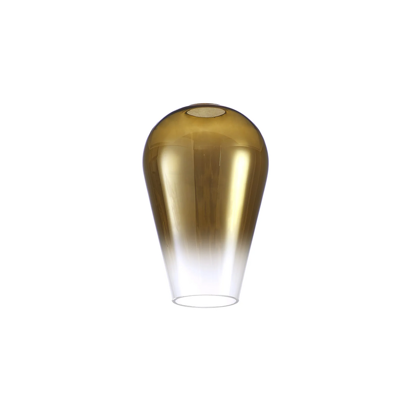 Load image into Gallery viewer, C-Lighting Chisel 14x21cm Pear Shaped gold/Clear Glass - 59943
