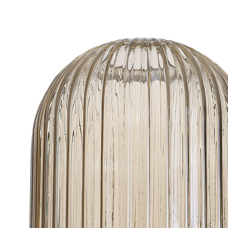 Load image into Gallery viewer, C-Lighting Chisel 14x19.7cm Almond Ribbed Glass, Champagne - 57234
