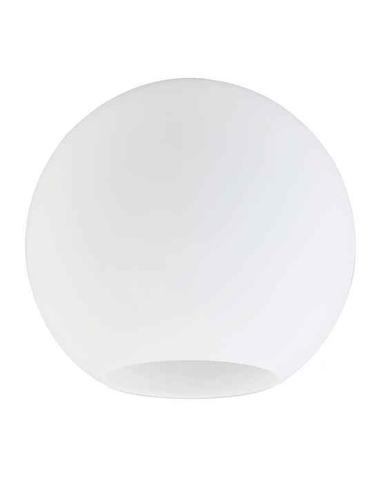 C-Lighting Budapest 300mm x 280mm Open Mouth Round Opal Globe Glass Shade - 61611