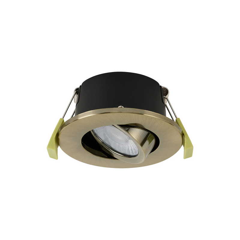 Load image into Gallery viewer, C-Lighting Molly 4/6/8W, Triac Dimmable 4CCT LED Fire Rated Downlight, Antique Brass Round Adjustable - 72979
