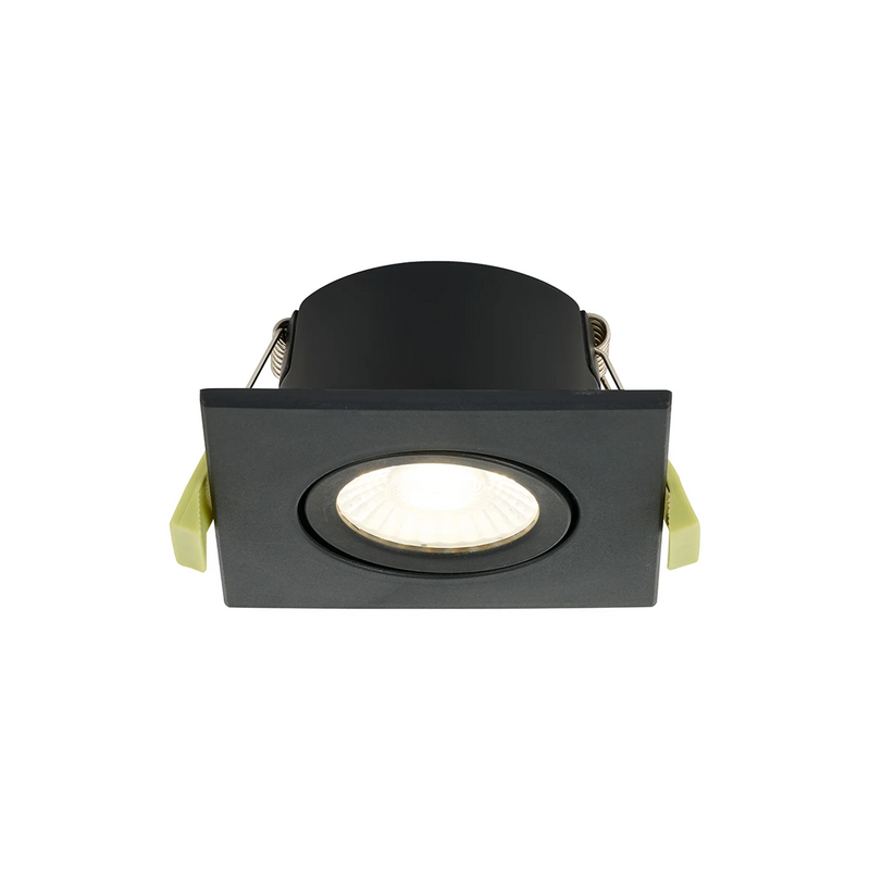 Load image into Gallery viewer, C-Lighting Molly 4/6/8W, Triac Dimmable 4CCT LED Fire Rated Downlight, Black Square Tilt - 72990
