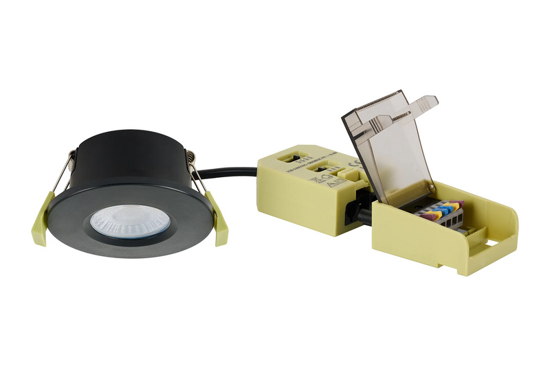 Load image into Gallery viewer, C-Lighting Molly 4/6/8W, Triac Dimmable 4CCT LED Fire Rated Downlight, Black Round Fixed - 72975
