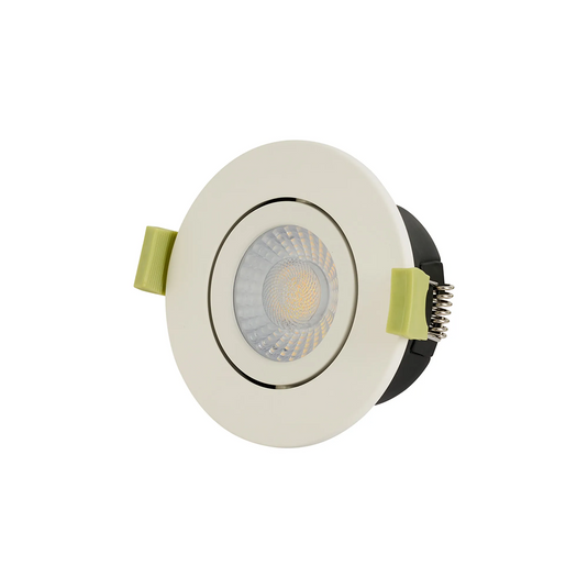 C-Lighting Molly 4/6/8W, Triac Dimmable 4CCT LED Fire Rated Downlight, White Round Adjustable - 72983