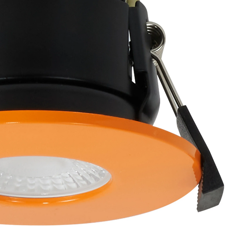 Load image into Gallery viewer, C-Lighting Vauxhall 8W Dimmable CCT LED Fire Rated Downlight Orange Fascia IP65 - 62018
