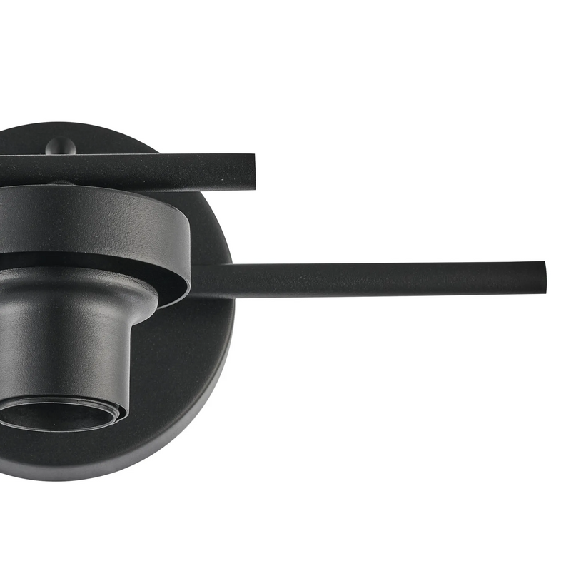 Load image into Gallery viewer, C-Lighting Budapest Satin Black 1 Light E27 Switched Wall Light Round (FRAME ONLY) Suitable For A Vast Selection Of Glass Shades - 61652
