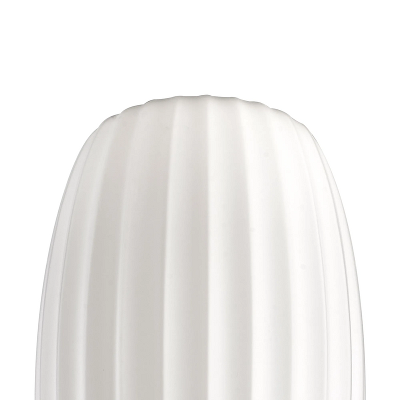 Load image into Gallery viewer, C-Lighting Budapest 180mm x 290mm Opal Ribbed Tubular Glass Shade  - 57209
