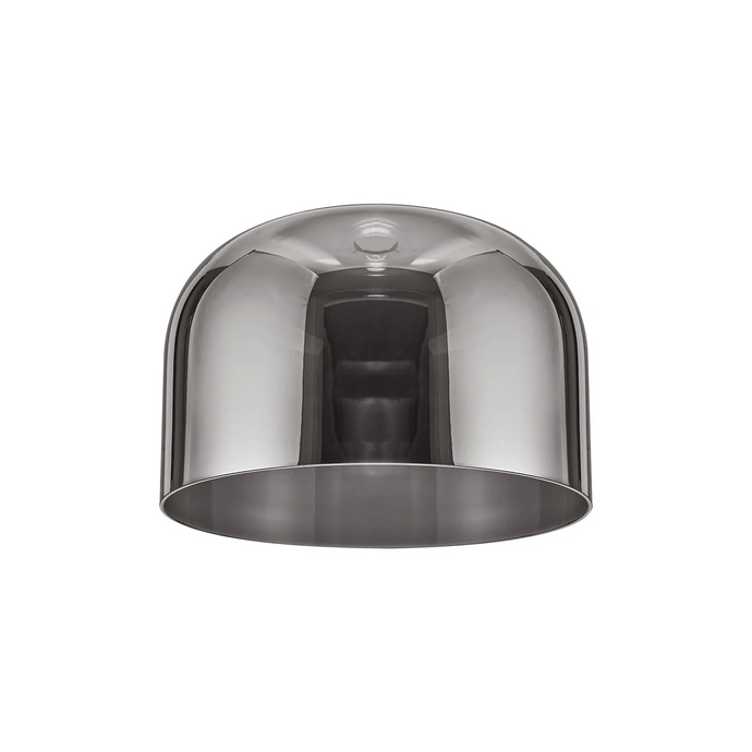 C-Lighting Budapest 300mm x 200mm Smoke Plated Cloche Glass Shade  -