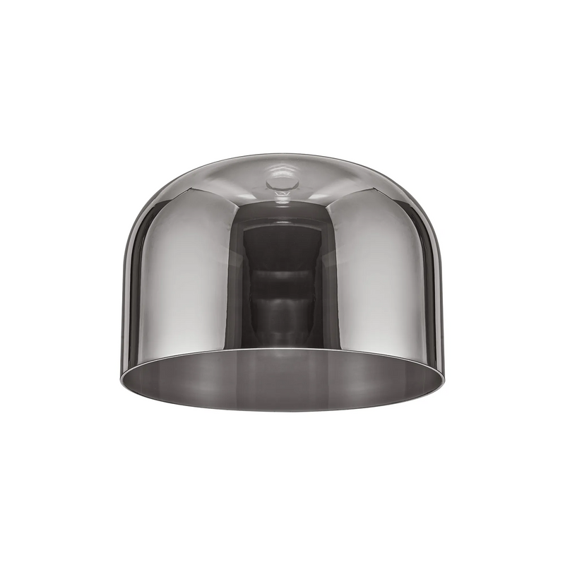 Load image into Gallery viewer, C-Lighting Budapest 300mm x 200mm Smoke Plated Cloche Glass Shade  -
