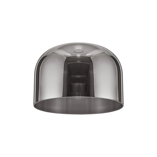 C-Lighting Budapest 300mm x 200mm Smoke Plated Cloche Glass Shade  -