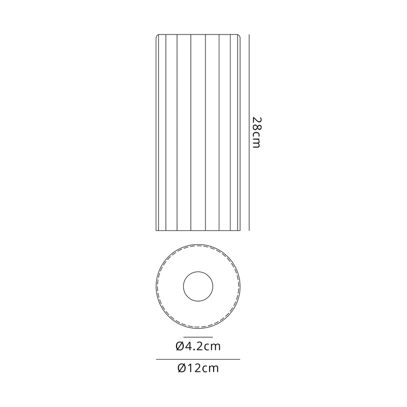 Load image into Gallery viewer, C-Lighting Budapest 120mm x 280mm Clear Cylinder Glass Shade -
