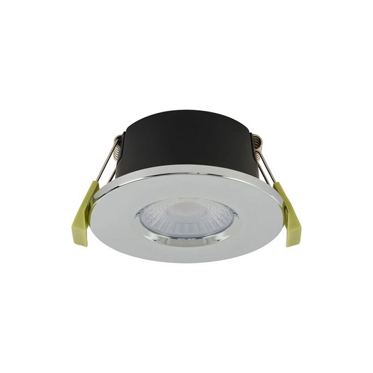C-Lighting Molly 4/6/8W, Triac Dimmable 4CCT LED Fire Rated Downlight, Chrome Round Fixed - 72977