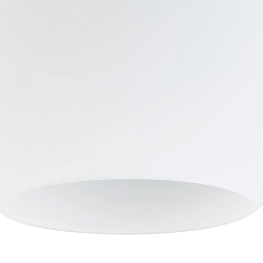 C-Lighting Budapest 250mm x 225mm  Open Mouth Round Opal Globe Glass Shade - 61610