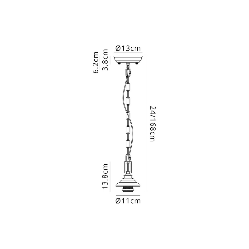 Load image into Gallery viewer, C-Lighting Nash 11cm Single Pendant (FRAME ONLY), 1 x E27, Satin Nickel - 61578
