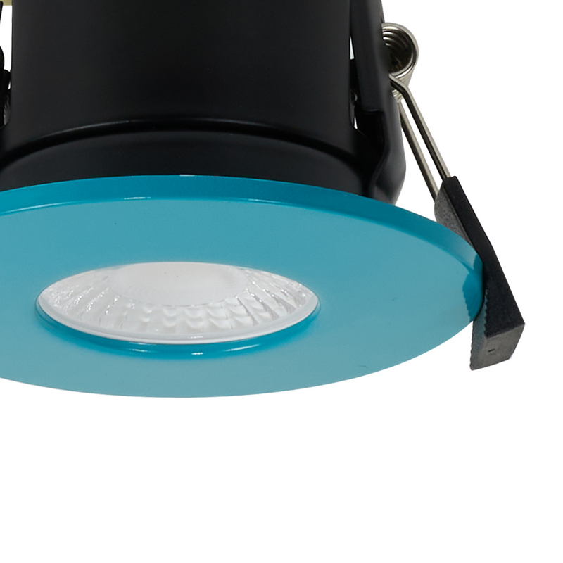 Load image into Gallery viewer, C-Lighting Vauxhall 8W Dimmable CCT LED Fire Rated Downlight Bright Teal Fascia IP65 - 61714
