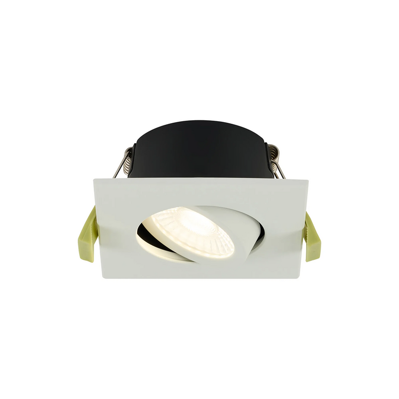 Load image into Gallery viewer, C-Lighting Molly 4/6/8W, Triac Dimmable 4CCT LED Fire Rated Downlight, White Square Tilt - 72991
