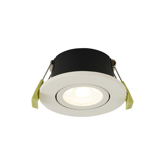 C-Lighting Molly 4/6/8W, Triac Dimmable 4CCT LED Fire Rated Downlight, White Round Adjustable - 72983