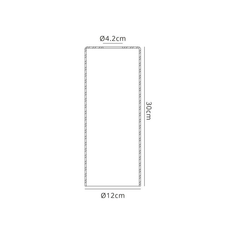 Load image into Gallery viewer, C-Lighting Budapest 120mm x 300mm Smoke Plated Cylinder Glass Shade - 61980
