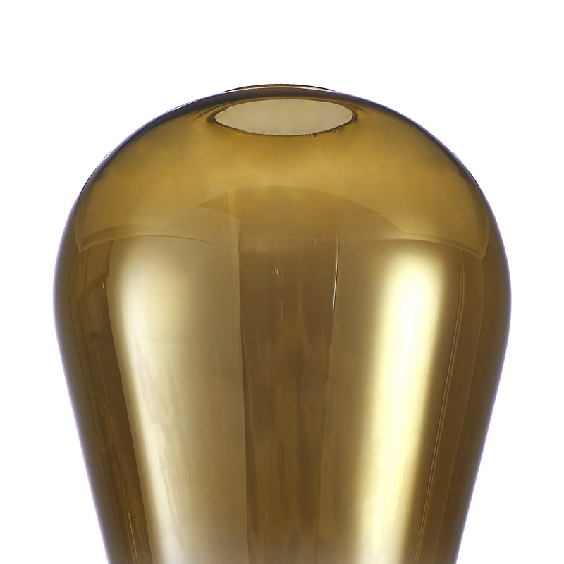 Load image into Gallery viewer, C-Lighting Chisel 14x21cm Pear Shaped gold/Clear Glass - 59943
