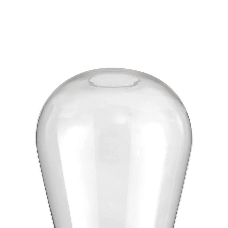 Load image into Gallery viewer, C-Lighting Chisel 14x21cm Pear Shaped Clear Glass - 59941
