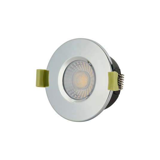 C-Lighting Molly 4/6/8W, Triac Dimmable 4CCT LED Fire Rated Downlight, Chrome Round Fixed - 72977
