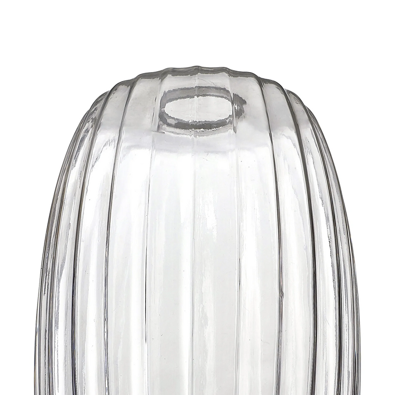 Load image into Gallery viewer, C-Lighting Budapest 180mm x 290mm Clear Ribbed Tubular Glass Shade  - 57211
