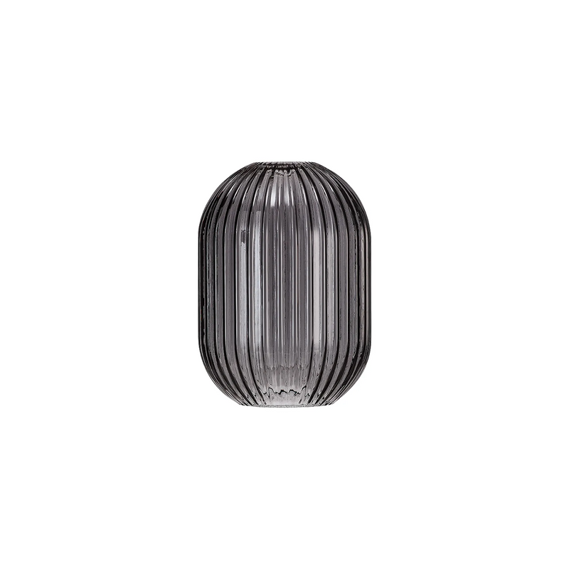 Load image into Gallery viewer, C-Lighting Chisel 14x19.7cm Almond Ribbed Glass, Smoked - 57238
