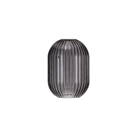 C-Lighting Chisel 14x19.7cm Almond Ribbed Glass, Smoked - 57238