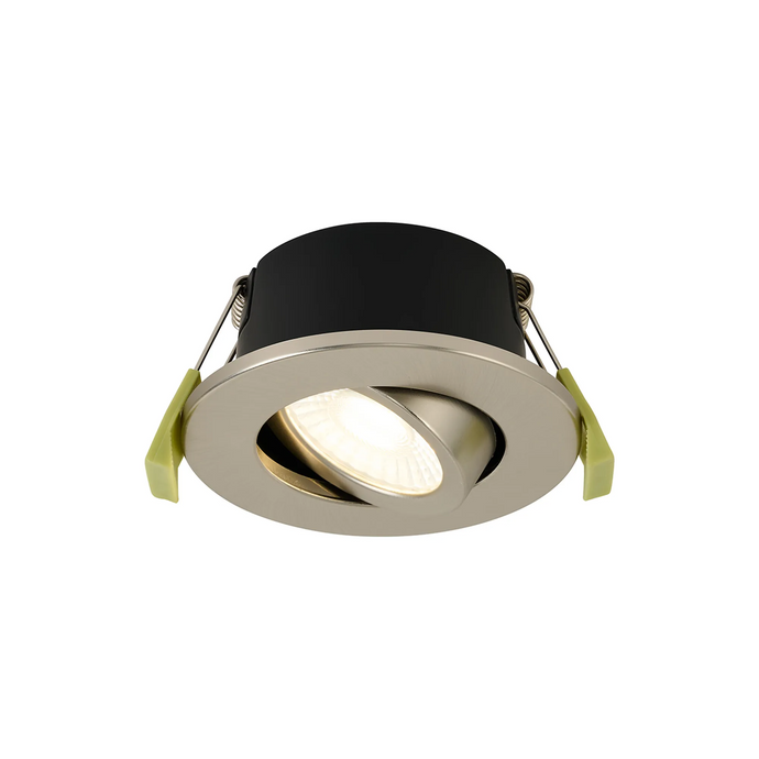 C-Lighting Molly 4/6/8W, Triac Dimmable 4CCT LED Fire Rated Downlight, Satin Nickel Round Adjustable - 72982