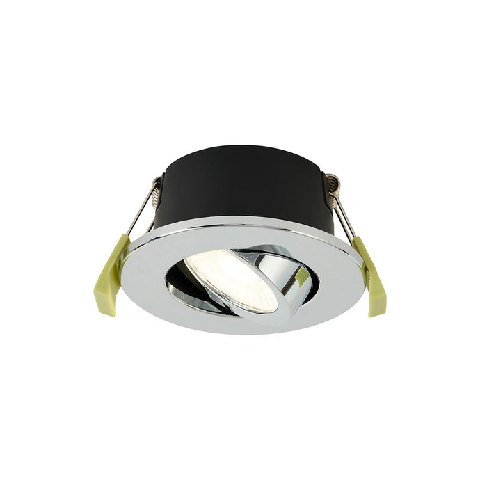 C-Lighting Molly 4/6/8W, Triac Dimmable 4CCT LED Fire Rated Downlight, Chrome Round Adjustable - 72981