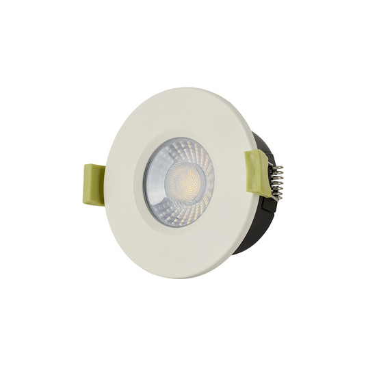 C-Lighting Molly 4/6/8W, Triac Dimmable 4CCT LED Fire Rated Downlight, White Round Fixed - 72976