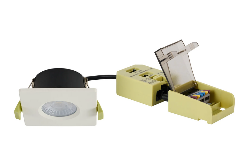 Load image into Gallery viewer, C-Lighting Molly 4/6/8W, Triac Dimmable 4CCT LED Fire Rated Downlight, White Square Fixed - 72988
