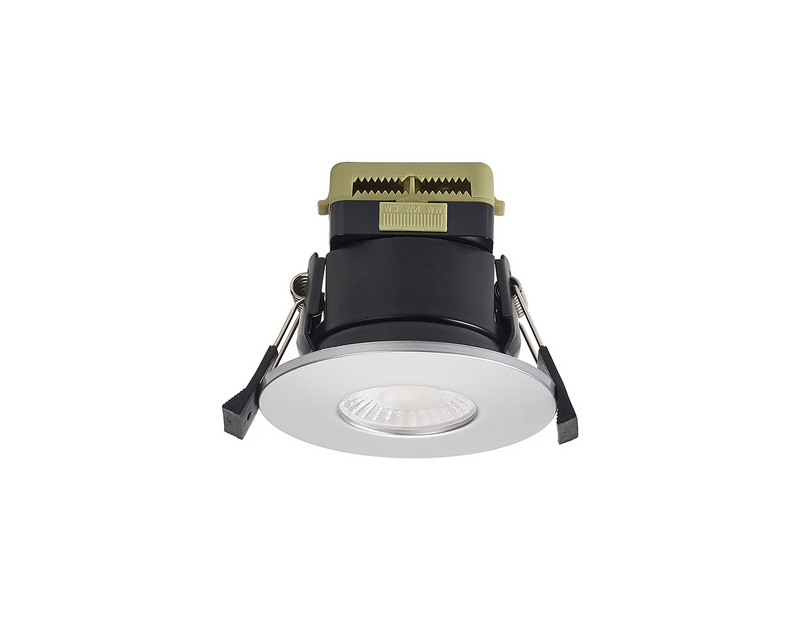 Load image into Gallery viewer, C-Lighting Vauxhall 8W Dimmable CCT LED Fire Rated Downlight Platinum Silver Fascia IP65 - 61015
