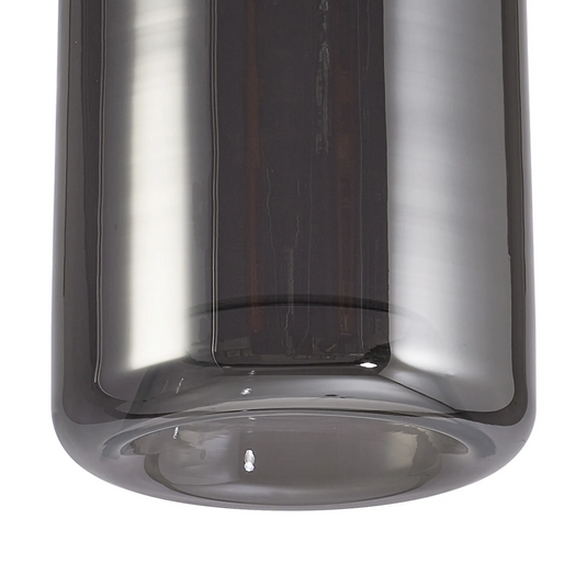 C-Lighting Budapest 180mm x 300mm Smoke Plated Cylinder Glass  Shade - 61626